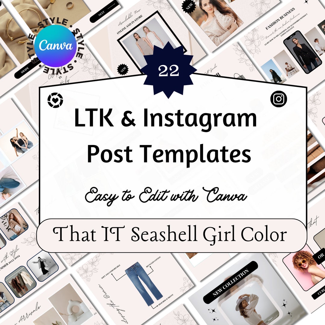 LTK Instagram Template Canva Ltk and Instagram Canva LTK - Etsy