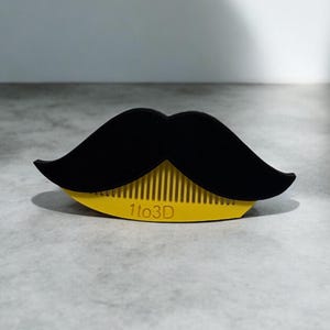 Movember Custom Moustache Comb Set - Switchable Colors & Personalized Grooming Gift