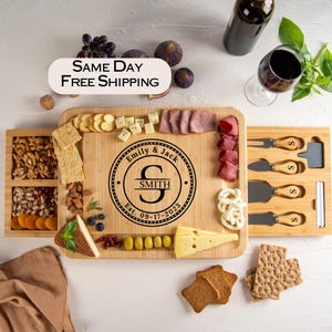 Personalized Cutting Board Wedding Gift for Couples, Anniversary Gift, Housewarming Gift, New Home, Charcuterie Board Gift for Bridal Shower
