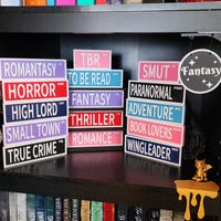 8 Bookshelf Street Sign STL Files, Bookish Decor STL Files, Bookish ...