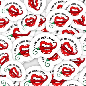 I Like My Books Spicy Sticker