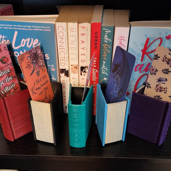 3D-gedruckter Lesezeichenhalter: Geschenk für Bücherliebhaber, Dekoration fürs Bücherregal