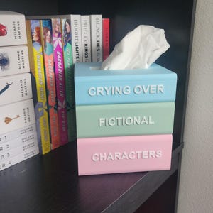 Book Stack Tissue Box Cover | Cube Edition