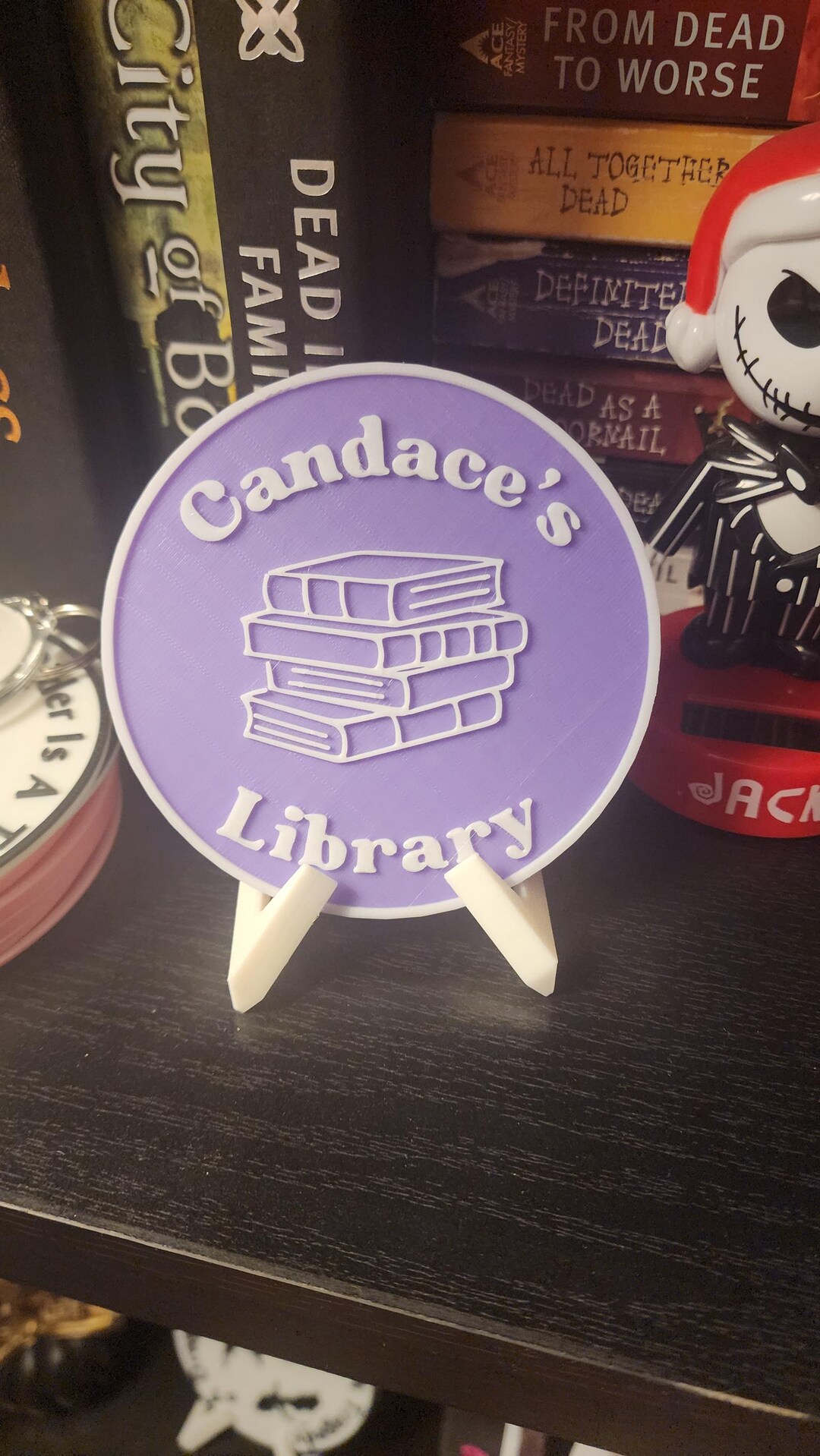 Custom Bookshelf Sign: Personalized Library Decor - Etsy