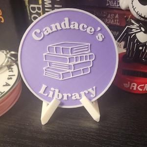 Bookshelf Signs, Custom Bookish Signs, Custom Signs, Book Signs