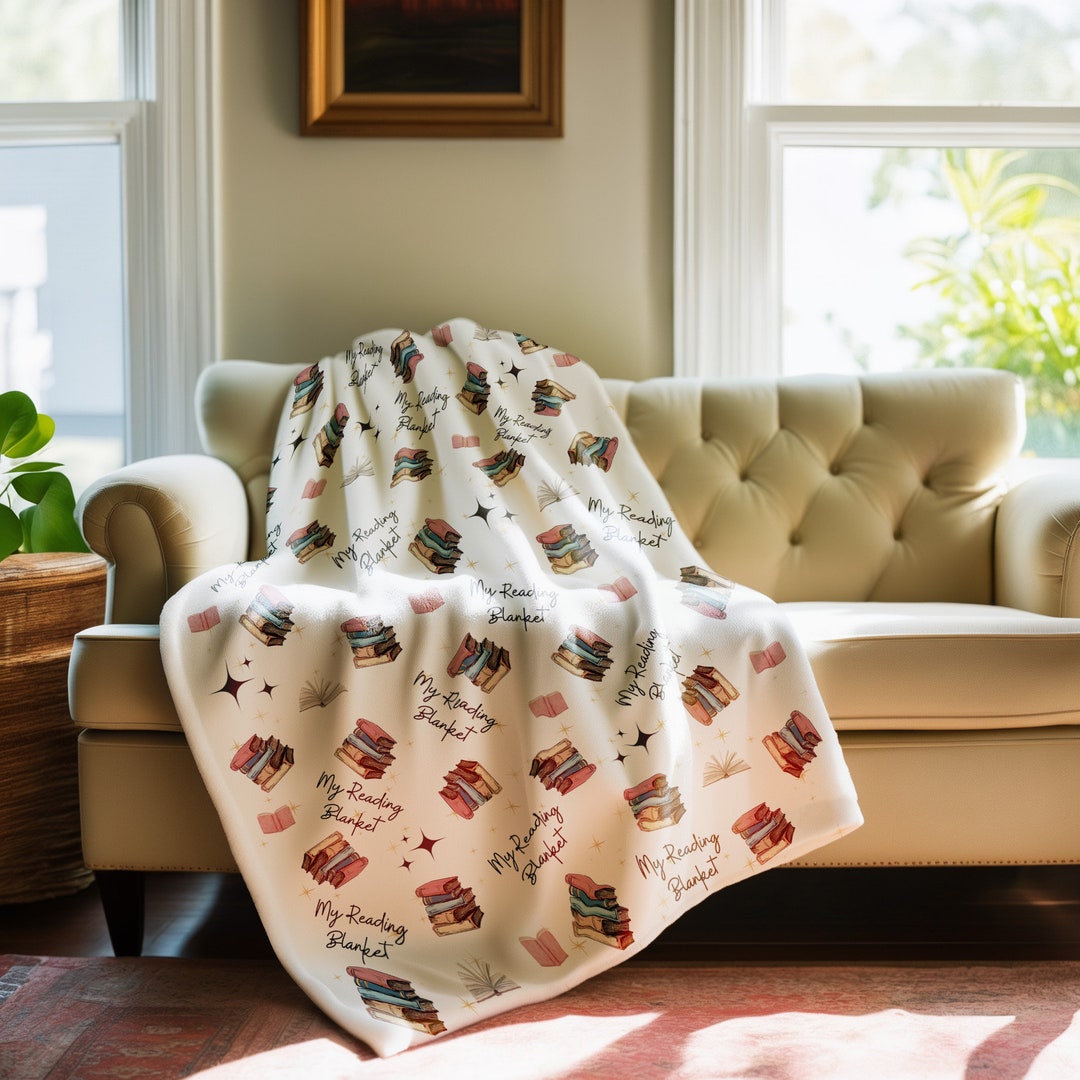 My Reading Blanket Plush Blanket Etsy