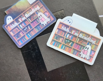 Chut.. Marque-page magnétique Fantômes de la bibliothèque Je lis