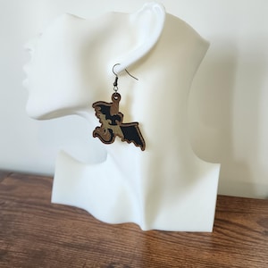 Dragon Earrings, Fourth Wing Inspired Earrings, Black and Gold Dragon Earrings, Dangle Dragon Earrings, Bookish Earrings, Themed Earrings