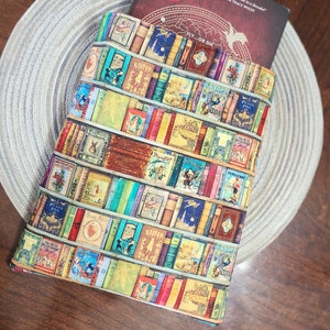 Books on Books Book Sleeve, Book Protector, E Reader Sleeve, Book Pouch