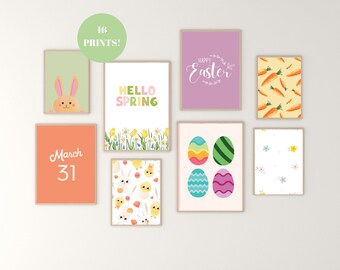 Easter Printable Art Bundle: Spring Gallery Wall Decor (Digital Download)