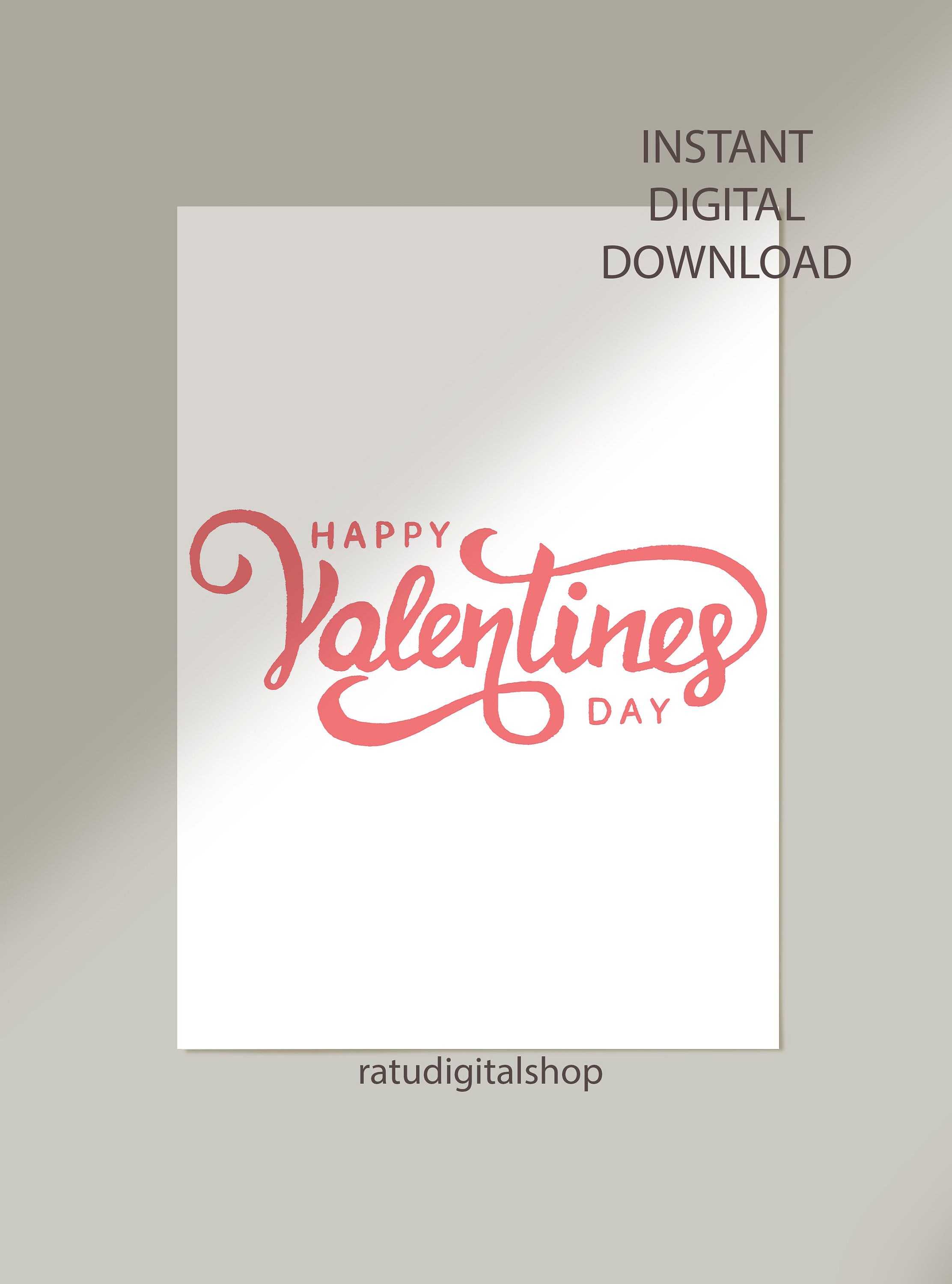 Valentines Day Decor Set of 8 Printables, Valentine Party Decor, Retro ...