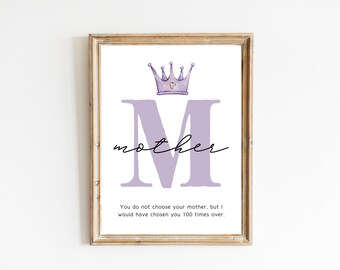 Mother's Day Quote Art Print: Meaningful Gift (Digital Download)