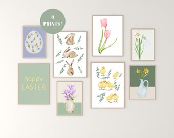 Easter Prints: Spring Home Decor Gallery Wall Art (Digital Download)