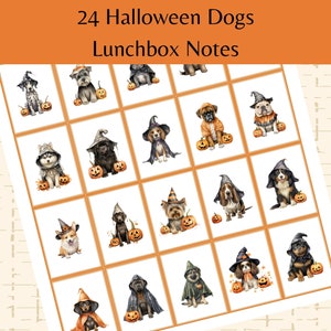 Halloween Dogs Lunchbox Note | Lunch Box Note | Lunch Box Notes for Kids | Lunch Notes | Cute Notes | Dog Notes | Preschool Notes