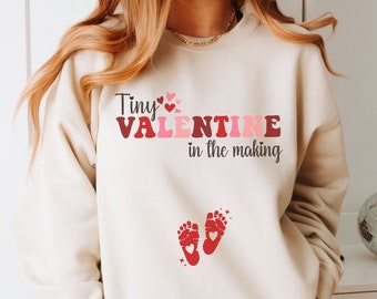 Valentines Day Pregnancy Sweatshirt, Valentines Day Pregnancy Announcement Sweatshirt, Valentine Maternity Shirt, Valentine Pregnancy Reveal
