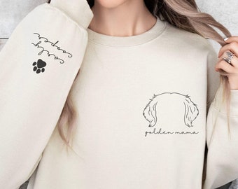 Personalized Golden Retriever Sweatshirt Golden Retriever Gift Golden Mama Shirt Gift For Golden Lover Sweatshirt Golden Mom Gifts Dog Gift
