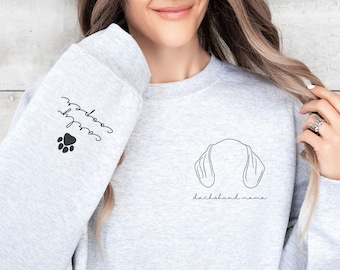 Custom Dachshund Sweatshirt Gift For Dachshund Lover Dachshund Mom Shirt Dog Mom Sweatshirt Dachshund Gifts Doxie Mom Sweatshirt Doxie Dad