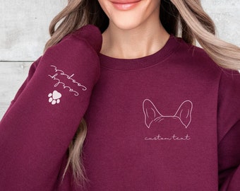 Personalized French Bulldog Sweatshirt Custom French Bulldog Gift Dog Mom Sweater Frenchie Mom Custom French Bulldog Shirt Frenchie Dad