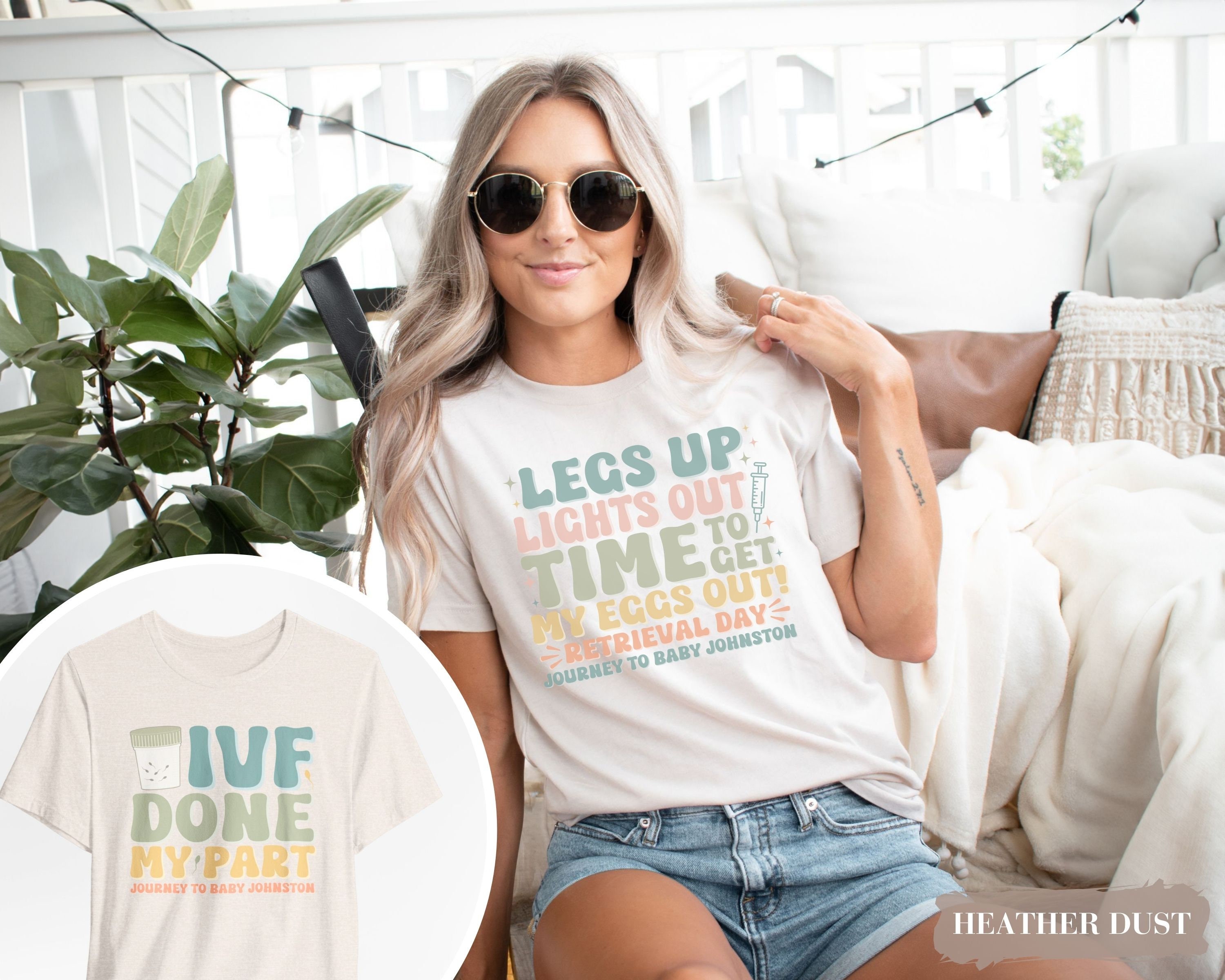 Custom IVF Egg Retrieval Shirt, Couples IVF Egg Retrieval Shirt, IVF