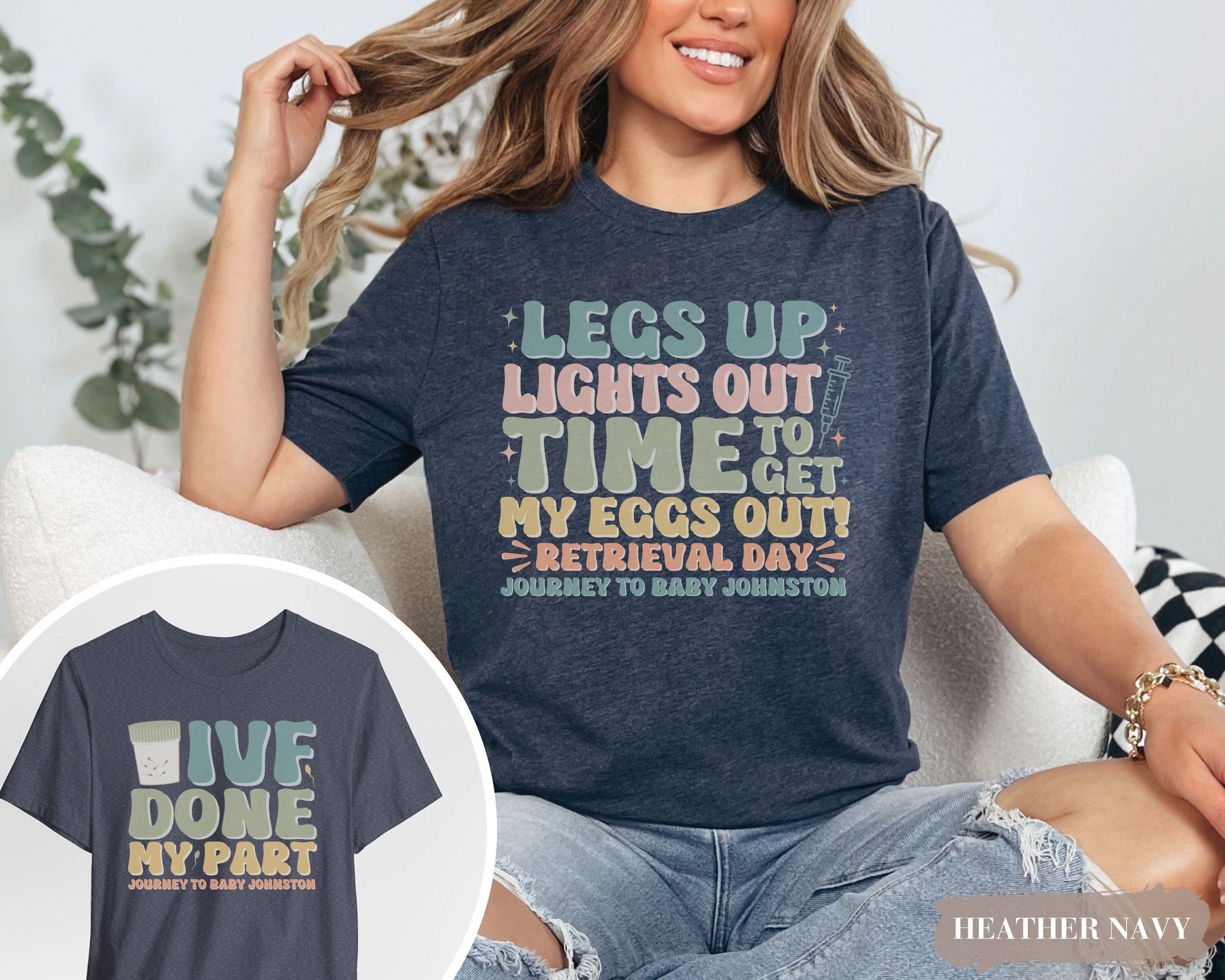 Custom IVF Egg Retrieval Shirt, Couples IVF Egg Retrieval Shirt, IVF