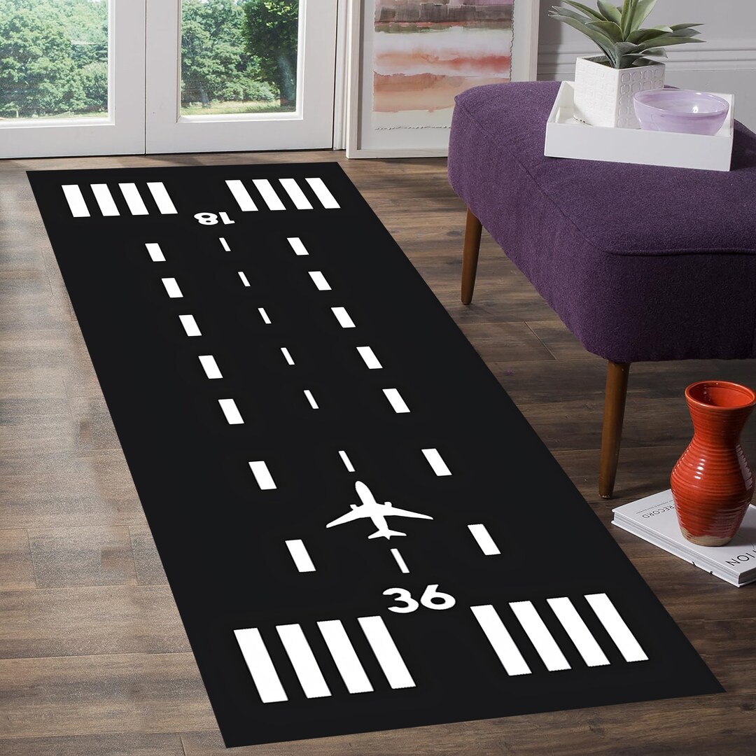 Runway Rug, Airport Rug, Passenger Aircraft Rug, Airlines Rug,flight