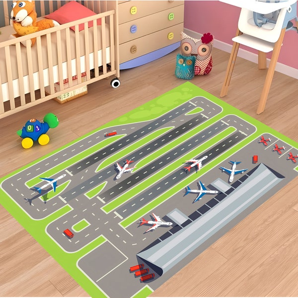 Alfombra de pista, alfombra de aeropuerto, alfombra de avión de pasajeros, alfombra de aerolíneas, alfombra de pista de vuelo, alfombras de sala de estar, alfombra de área, alfombra antideslizante, alfombra de habitación para niños