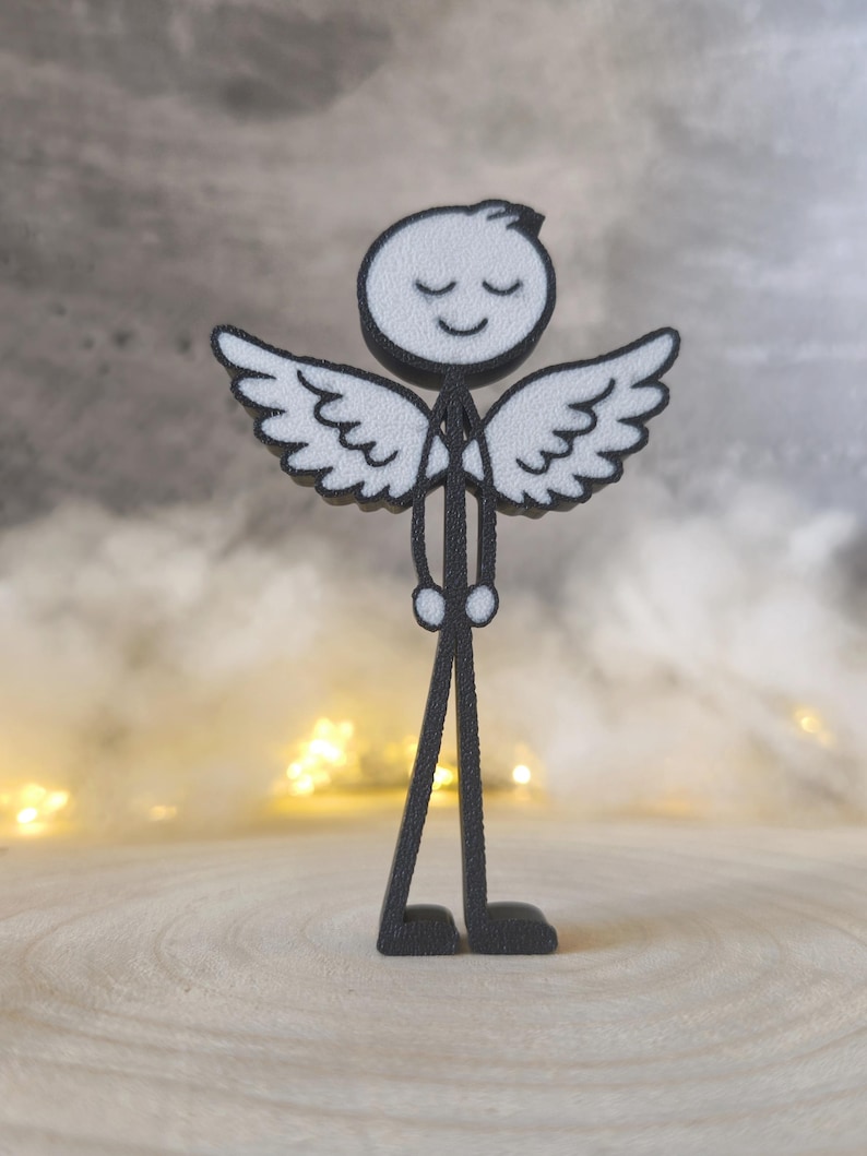 Schutzengel Mann mit Flügeln – 3D Druck Figur