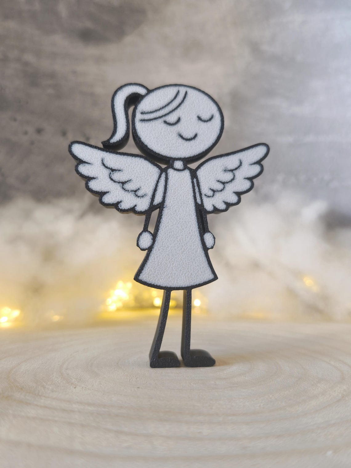Schutzengel Frau mit Flügeln – 3D Druck Figur