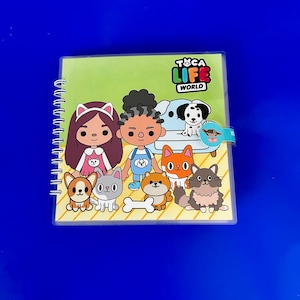 Kids Busy Book, Toc Pets House. Boca Girl, Boy e 8 animali domestici. Gatti e cani. Casa delle bambole, gioco di ruolo, bambole di carta, cura degli animali domestici.