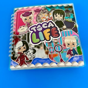 Kinder besetzt Buch auf Klettband, Haus.  Mädchen. Puppenhaus, Anzieh, Rollenspiel, Paper Dolls.