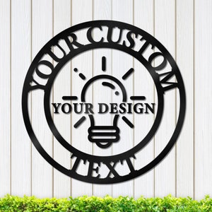 Personalized Metal Sign: Custom Family Name Wall Decor