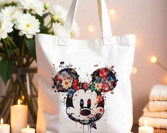 Personalized Tote Bag - Book Bag - Shoulder Bag - Splash Tote Bag - Reusable Tote Bag - Halloween Gift  Bag - Gift For Her