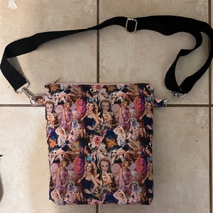 Sac à main à bandoulière avec musique pop des années 80/90/2000