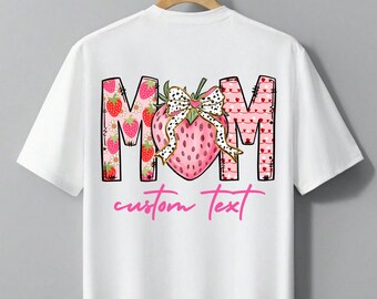 Strawberry MOM Shirt: Custom Mother's Day Graphic Tee