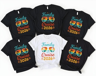 Family Cruise 2026 Shirt, Matching Family Cruise Shirts, Cruise Vacation Tee, Summer Cruise Shirt, Family Trip Shirt