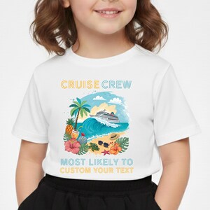 Cruise 2026 Matching Group Vacation Shirts: Tropical Beach Design afbeelding 15
