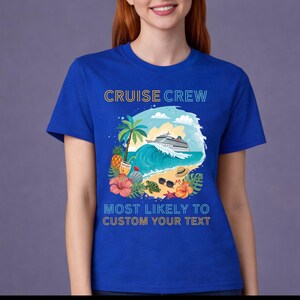 Cruise 2026 Matching Group Vacation Shirts: Tropical Beach Design afbeelding 8