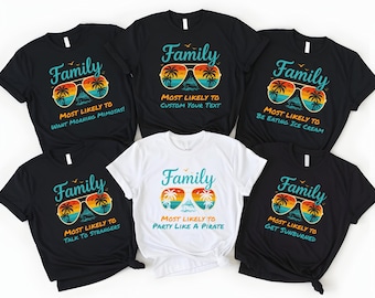 Funny Family Cruise Shirts: Matching Group Vacation Tees