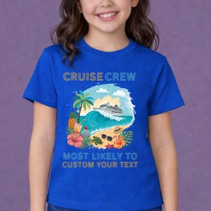 Cruise 2026 Matching Group Vacation Shirts: Tropical Beach Design afbeelding 6