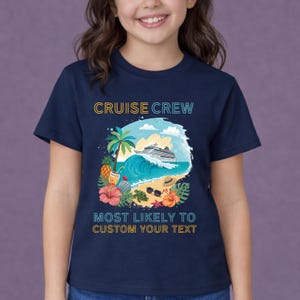 Cruise 2026 Matching Group Vacation Shirts: Tropical Beach Design afbeelding 12
