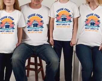 Cruise 2026 Matching Group Vacation Shirts: Tropical Beach Design