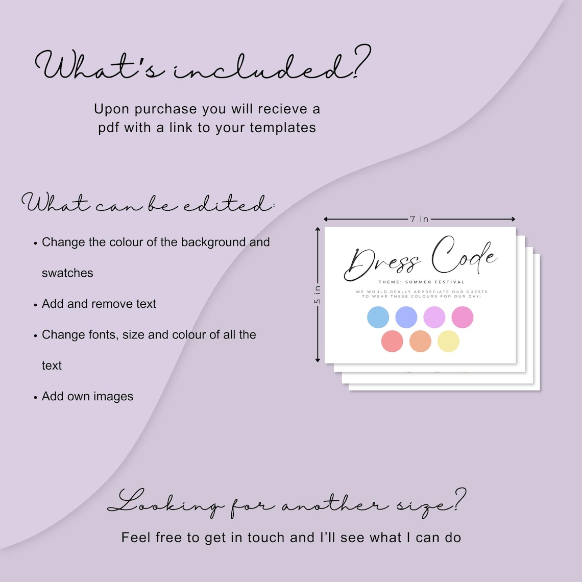 Editable Dress Code Insert | Printable Attire Info Card | Chic Dress ...