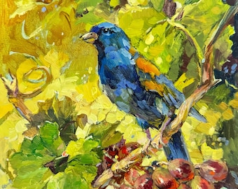 二羽の鳥 絵画 油彩画 油絵 F4 oil painting art 二羽の鳥 絵画 油彩画 油絵 F4 oil painting art 二羽の鳥 絵画