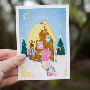 Cartolina di Natale di pan di zenzero