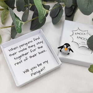 Cute Penguin Gift Pocket Hug Penguin Gift novelty gift Penguin Gift ideas Desk buddy Small gift Anniversary Gift Birthday Gift Funny Penguin