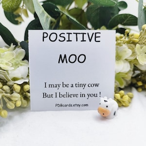 Meuglement positif cadeau copain de bureau jolie petite vache câlin de poche amoureux de la grenouille meilleur ami cadeau cadeau positif petit cadeau porte-bonheur cadeau réconfortant nouveauté