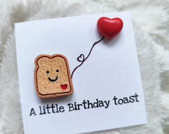 Birthday toast Funny Birthday gift Mini Toast A little Birthday Toast Happy Birthday Funny toast card Birthday toast cute mini toast Mini