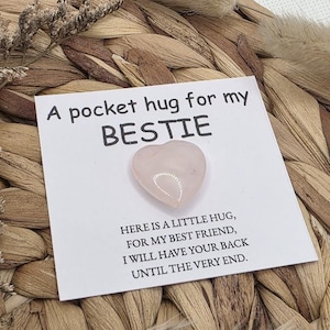 Câlin de poche Bestie Cadeau Bestie BFF Coeur mignon pour ami Câlin de poche My Bestie