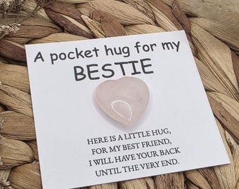 Bestie pocket hug Bestie Gift BFF Cute heart For Friend Pocket hug My Bestie