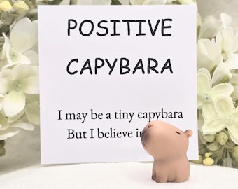 Positive Capybara Gift Desk Buddy Cute little Capybara Pocket Hug Capybara Lover Best Friend Gift Positive Gift Lucky Small Gift Cheer up